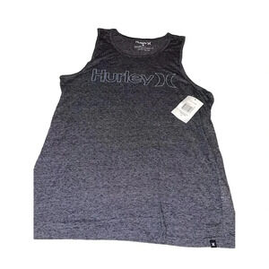 Hurley Men's Graphic Tank Top Gray Sleeveless Crew Neck Size M
